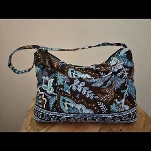 Vera Bradley Java Blue Hipster Mini Shoulder Bag
